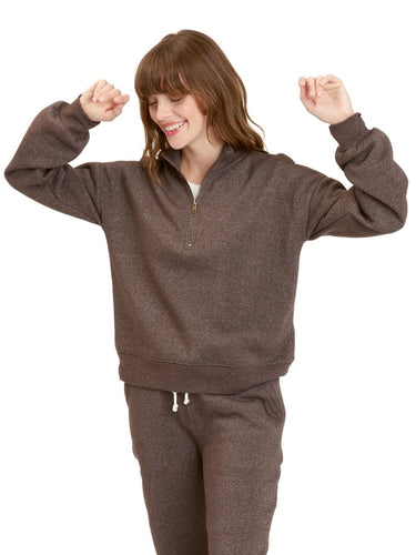Constance Tribend Fleece Half Zip Pullover Womens Outerwear Sweatshirt Threads 4 Thought
