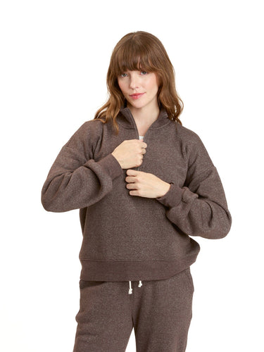 Constance Tribend Fleece Half Zip Pullover Womens Outerwear Sweatshirt Threads 4 Thought