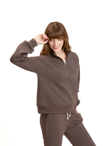 Constance Tribend Fleece Half Zip Pullover Womens Outerwear Sweatshirt Threads 4 Thought