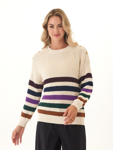 Simone Button Detail Sweater Womens Outerwear Sweater Threads 4 Thought