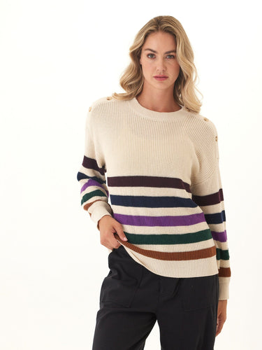 Simone Button Detail Sweater Womens Outerwear Sweater Threads 4 Thought