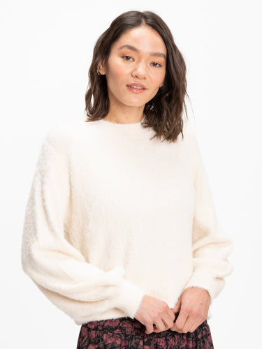 Clara Fuzzy Pullover Crew Neck Sweater Womens Outerwear Sweater Threads 4 Thought