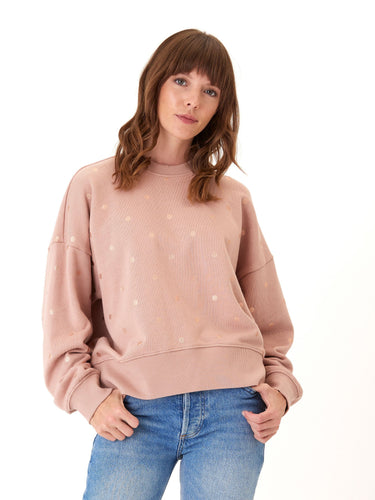 Naia Metallic Dot Pullover Womens Outerwear Sweatshirt Threads 4 Thought