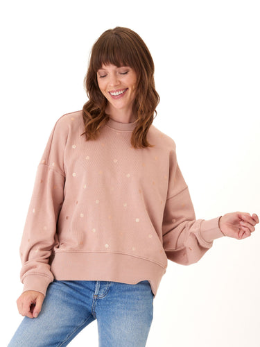Naia Metallic Dot Pullover Womens Outerwear Sweatshirt Threads 4 Thought