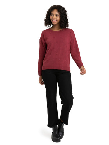 Maeve Cozy Textured Pullover Womens Outerwear Sweater Threads 4 Thought