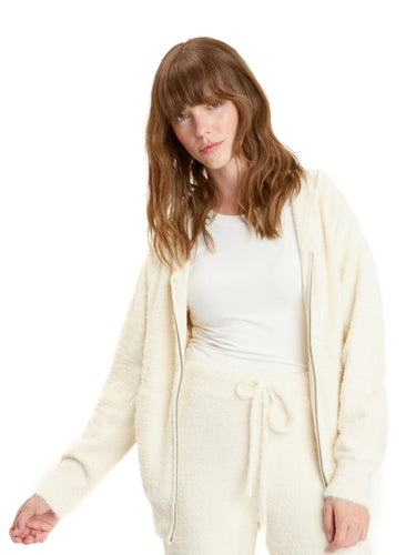 Alyce Fuzzy Knit Hoodie Womens Outerwear Sweater Threads 4 Thought