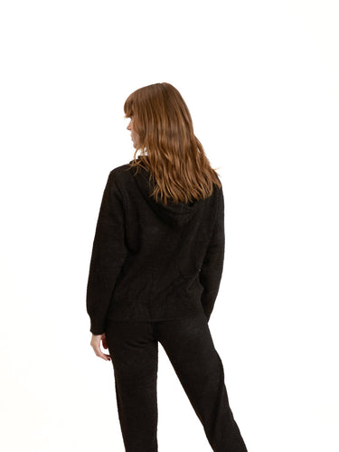 Alyce Fuzzy Knit Hoodie Womens Outerwear Sweater Threads 4 Thought