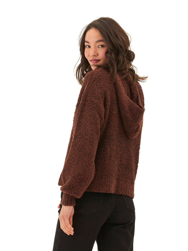 Tanisha Boucle Henley Hoodie Womens Outerwear Sweater Threads 4 Thought