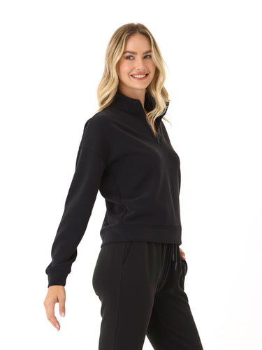 Drea Modal 1/4-Zip Jacket Womens Outerwear Sweatshirt Threads 4 Thought