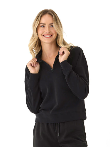 Drea Modal 1/4-Zip Jacket Womens Outerwear Sweatshirt Threads 4 Thought
