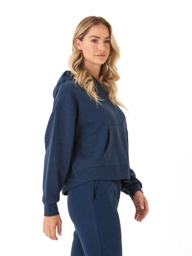 Marcellina Triblend Fleece Pullover Hoodie Womens Outerwear Sweatshirt Threads 4 Thought