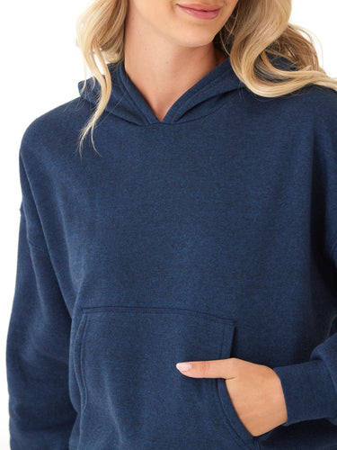 Marcellina Triblend Fleece Pullover Hoodie Womens Outerwear Sweatshirt Threads 4 Thought