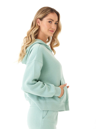 Marcellina Triblend Fleece Pullover Hoodie Womens Outerwear Sweatshirt Threads 4 Thought