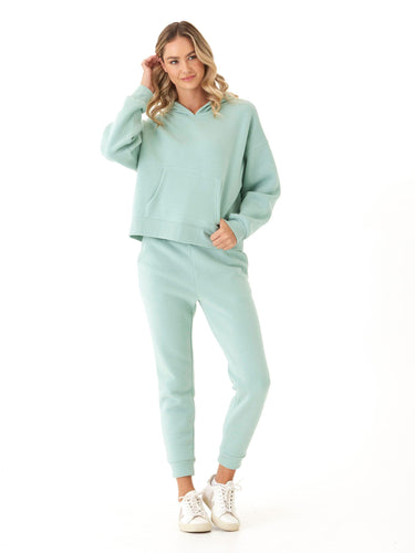 Marcellina Triblend Fleece Pullover Hoodie Womens Outerwear Sweatshirt Threads 4 Thought