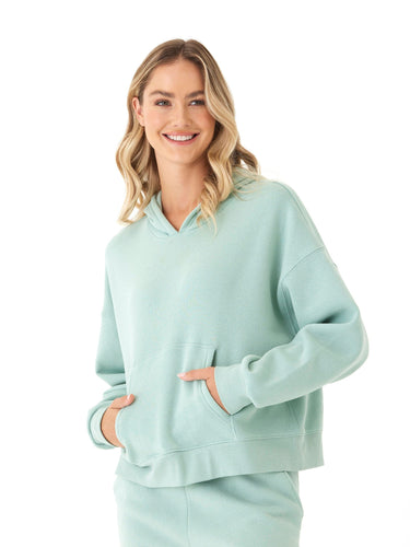 Marcellina Triblend Fleece Pullover Hoodie Womens Outerwear Sweatshirt Threads 4 Thought