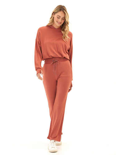 Nicolle Feather Fleece Flare Hem Pant Womens Bottoms Sweatpants Threads 4 Thought