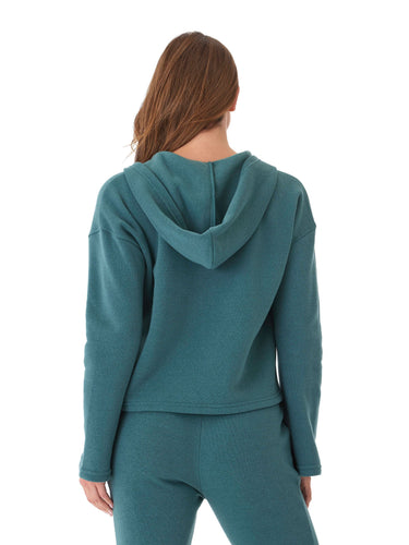 Raychelle Triblend Fleece Pocket Hoodie Womens Outerwear Sweatshirt Threads 4 Thought