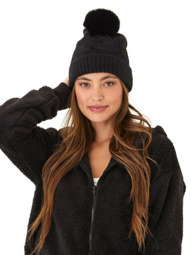 Fuzzy Knit Beanie Accessories Hat Threads 4 Thought