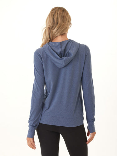Gretchen Quarter Zip Luxe Jersey Hoodie Threads 4 Thought
