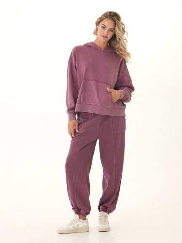 Lottie Mineral Wash CVC Fleece Jogger Threads 4 Thought