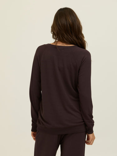 Priscilla Feather Fleece Raglan Sweatshirt Womens Outerwear Sweatshirt Threads 4 Thought