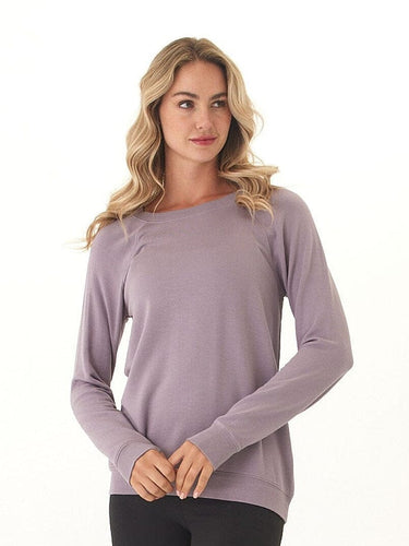 Priscilla Feather Fleece Raglan Sweatshirt Womens Tops Long Shirt Threads 4 Thought