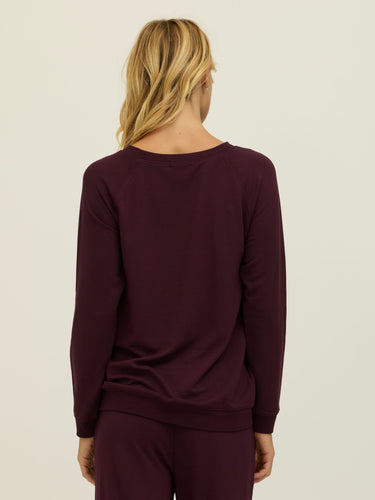 Priscilla Feather Fleece Raglan Sweatshirt Womens Outerwear Sweatshirt Threads 4 Thought