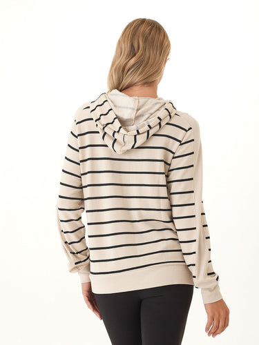 Romi Feather Fleece Rib Mix Hoodie Womens Tops Long Shirt Threads 4 Thought