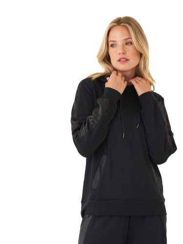 Romi Feather Fleece Trim Detail Hoodie Threads 4 Thought