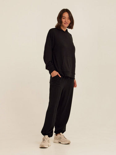 Sylvie Modal Terry Oversized Pullover Hoodie Womens Outerwear Sweatshirt Threads 4 Thought