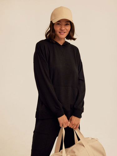 Sylvie Modal Terry Oversized Pullover Hoodie Womens Outerwear Sweatshirt Threads 4 Thought