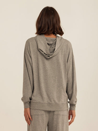 Sylvie Modal Terry Oversized Pullover Hoodie Womens Outerwear Sweatshirt Threads 4 Thought