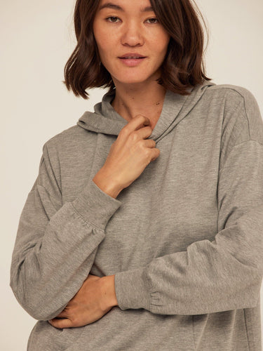 Sylvie Modal Terry Oversized Pullover Hoodie Womens Outerwear Sweatshirt Threads 4 Thought