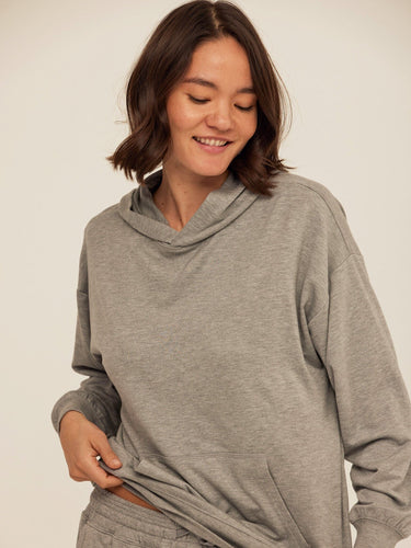 Sylvie Modal Terry Oversized Pullover Hoodie Womens Outerwear Sweatshirt Threads 4 Thought