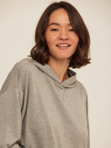 Sylvie Modal Terry Oversized Pullover Hoodie Womens Outerwear Sweatshirt Threads 4 Thought
