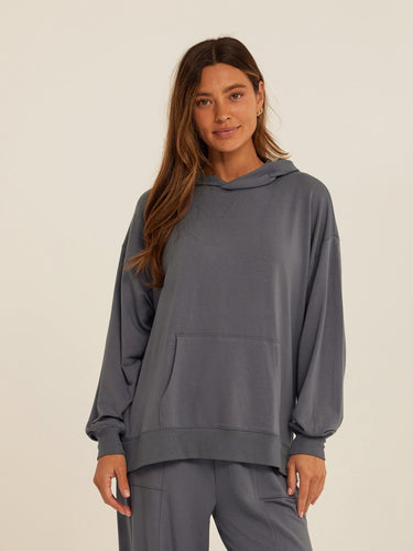 Sylvie Modal Terry Oversized Pullover Hoodie Womens Outerwear Sweatshirt Threads 4 Thought