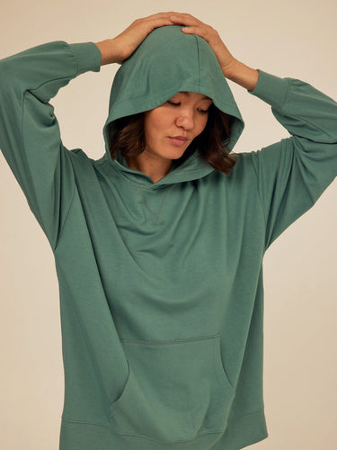 Sylvie Modal Terry Oversized Pullover Hoodie Womens Outerwear Sweatshirt Threads 4 Thought
