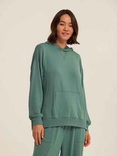 Sylvie Modal Terry Oversized Pullover Hoodie Womens Outerwear Sweatshirt Threads 4 Thought