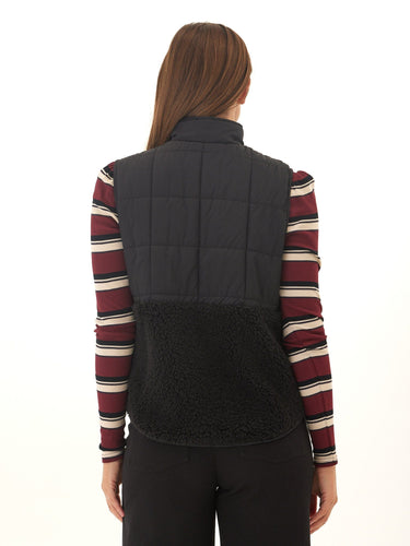 Janey Puffer Sherpa Mix Vest Threads 4 Thought