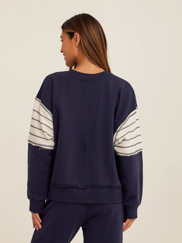 Kaelah Cotton Blend Terry Sweatshirt Womens Outerwear Sweatshirt Threads 4 Thought