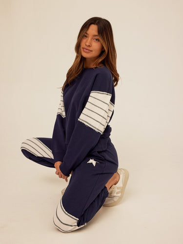 Kaelah Cotton Blend Terry Sweatshirt Womens Outerwear Sweatshirt Threads 4 Thought