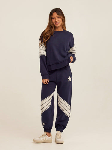 Kaelah Cotton Blend Terry Sweatshirt Womens Outerwear Sweatshirt Threads 4 Thought