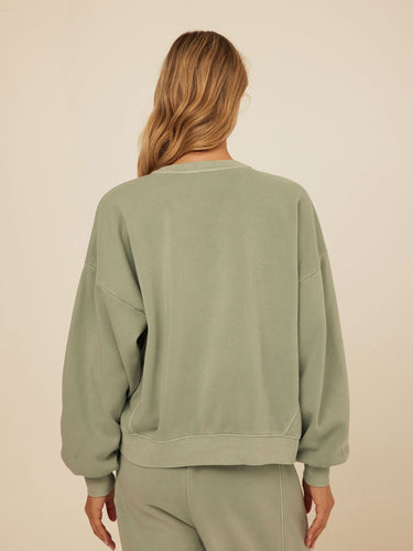 Kaitlyn Mineral Wash Fleece Sweatshirt Womens Outerwear Sweatshirt Threads 4 Thought