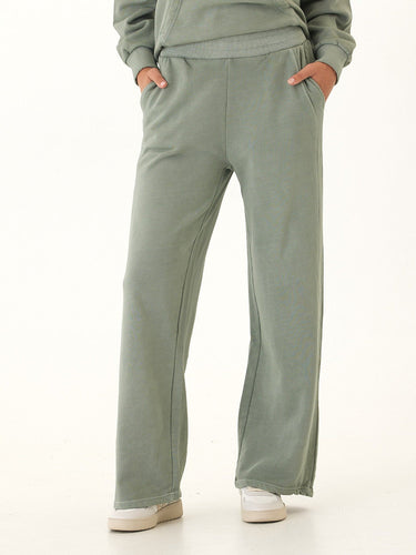 Esmeralda Mineral Wash Cotton Terry Wide Leg Pant Womens Bottoms Sweatpants Threads 4 Thought