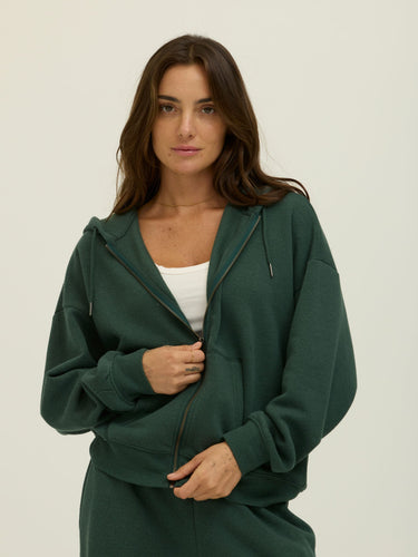 Corissa Triblend Fleece Zip Hoodie Womens Outerwear Sweatshirt Threads 4 Thought