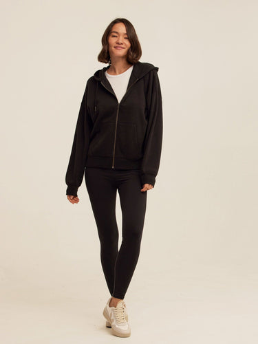 Corissa Triblend Fleece Zip Hoodie Womens Outerwear Sweatshirt Threads 4 Thought
