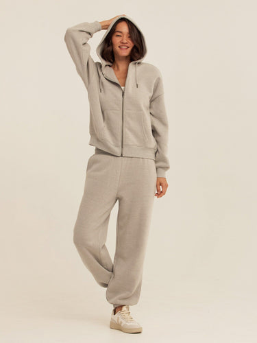 Jayla Triblend Fleece Relaxed Fit Jogger Womens Bottoms Sweatpants Threads 4 Thought