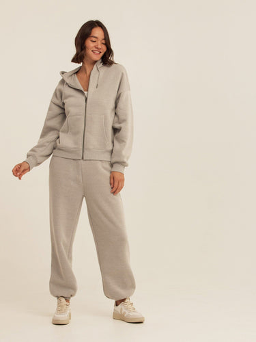Corissa Triblend Fleece Zip Hoodie Womens Outerwear Sweatshirt Threads 4 Thought