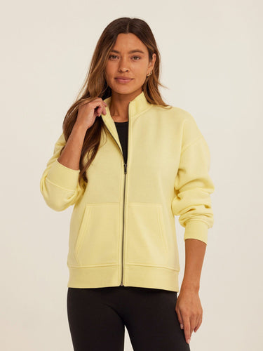 Delacey Triblend Fleece Zip Jacket Womens Outerwear Sweatshirt Threads 4 Thought