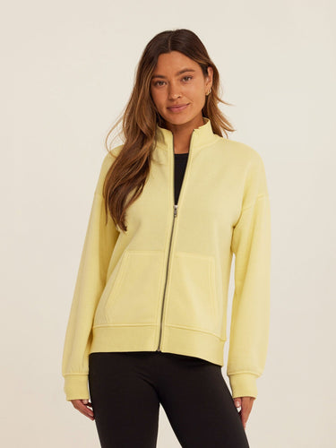 Delacey Triblend Fleece Zip Jacket Womens Outerwear Sweatshirt Threads 4 Thought